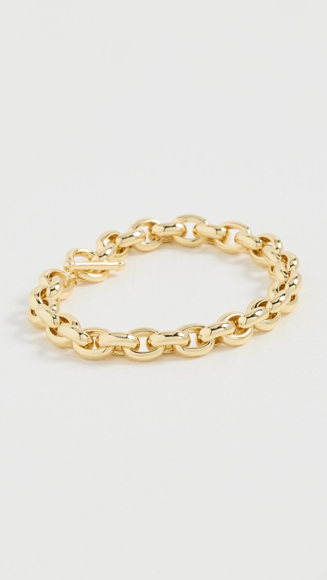 Chunky Chain Link Toggle Bracelet by BY ADINA EDEN