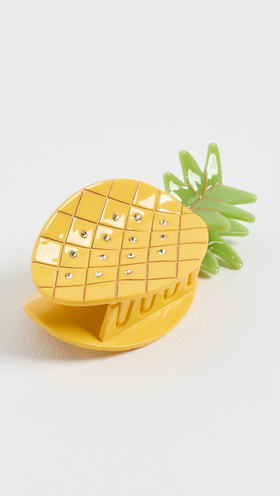 Rhinestone Accented Pineapple Claw Clip by BY ADINA EDEN