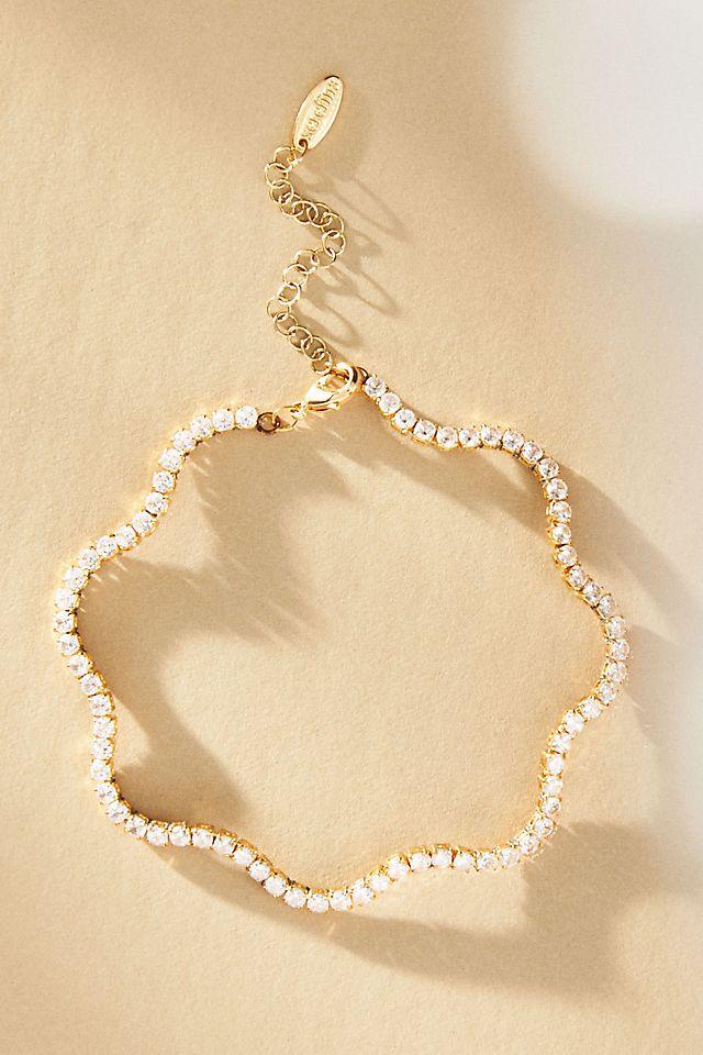 Wavy Tennis Bracelet by BY ANTHROPOLOGIE