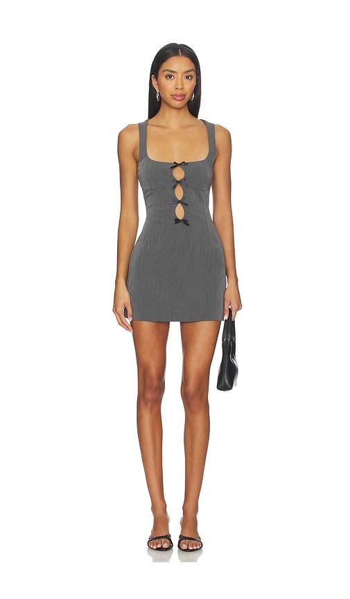 BY.DYLN Brandy Mini Dress in Grey by BY.DYLN