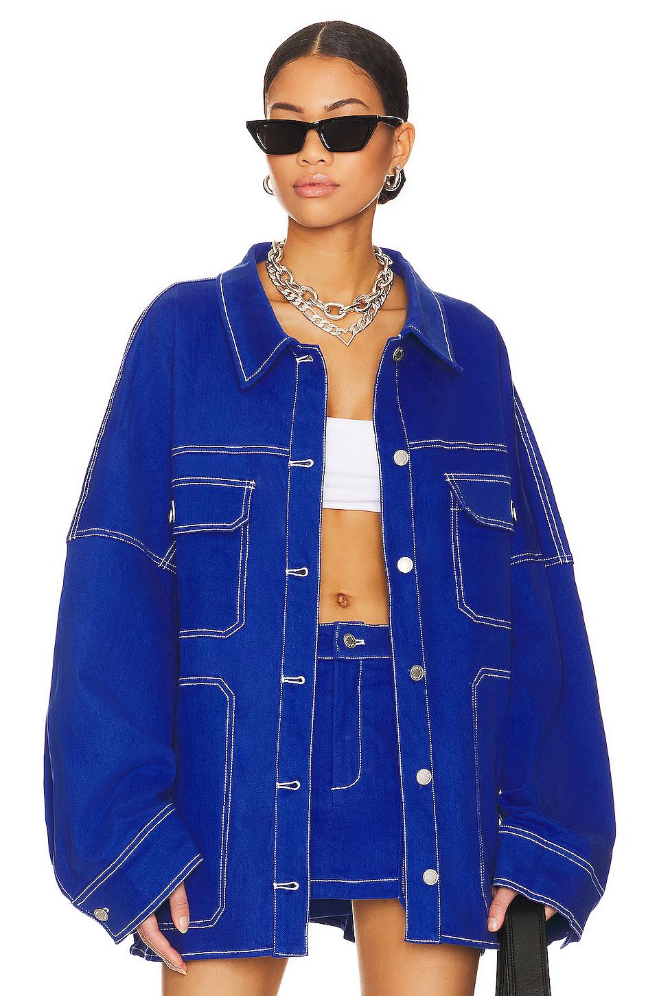 BY.DYLN Cooper Jacket in Royal by BY.DYLN