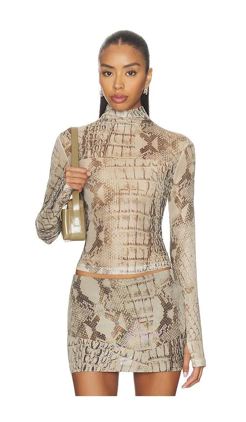 BY.DYLN Ellio Top in Beige by BY.DYLN