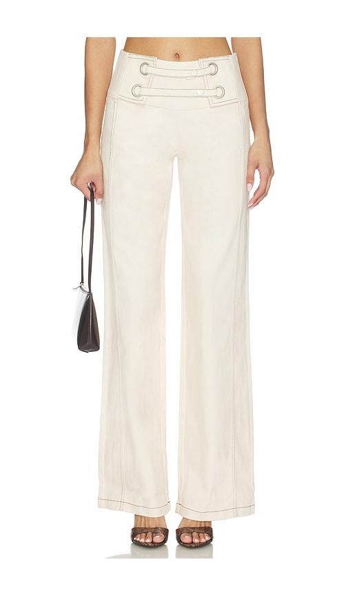 BY.DYLN Emmett Pant in Cream by BY.DYLN