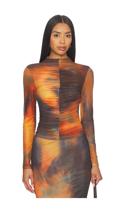 BY.DYLN Gem Top in Brown by BY.DYLN