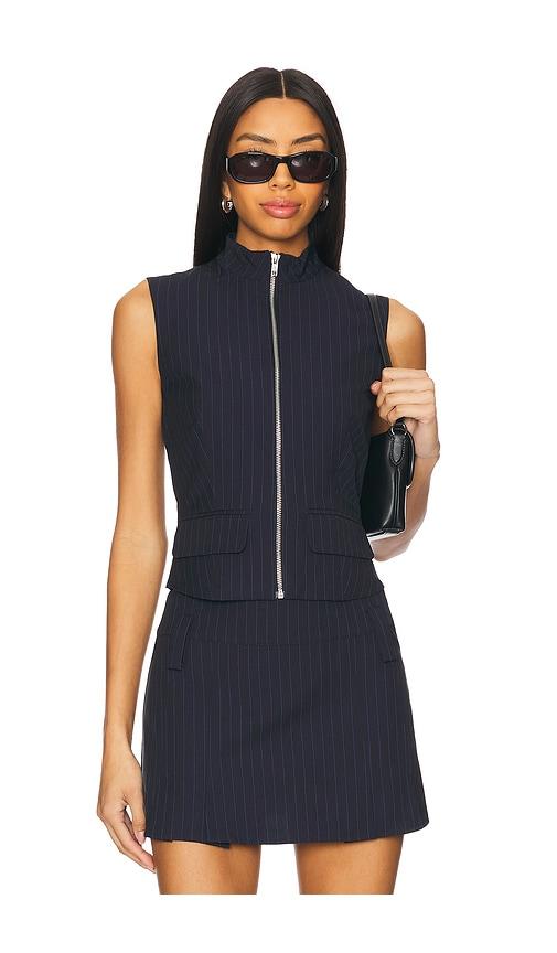 BY.DYLN Leela Vest in Navy by BY.DYLN