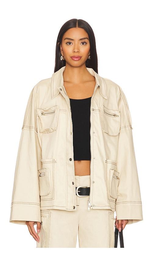 BY.DYLN Mallory Jacket in Beige by BY.DYLN