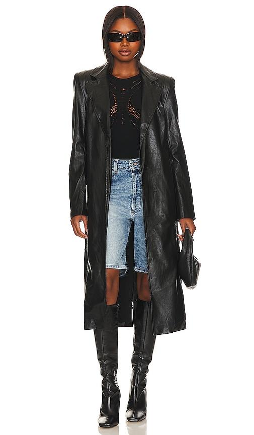 BY.DYLN Melani Trench in Black by BY.DYLN