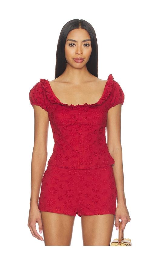 BY.DYLN x REVOLVE Aisling Top in Red by BY.DYLN