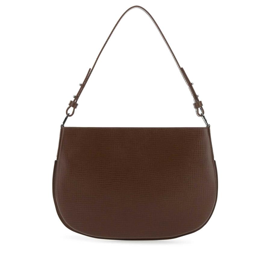 BY FAR Brown Leather Issa Shoulder Bag by BY FAR