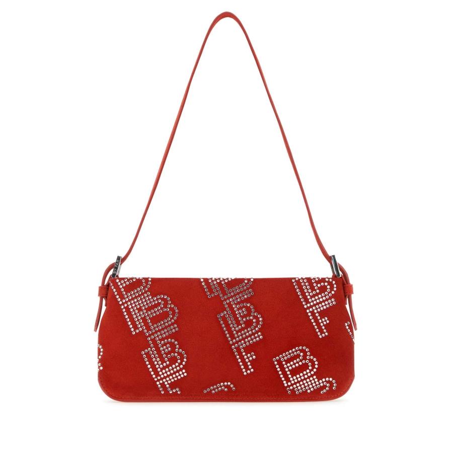 BY FAR Embellished Suede Dulce Shoulder Bag by BY FAR