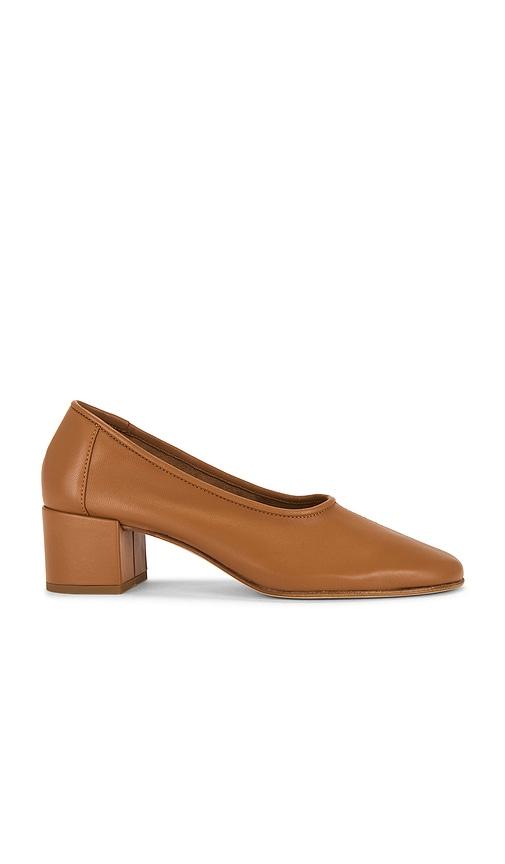BY FAR Prudence 45 Pump in Tan by BY FAR