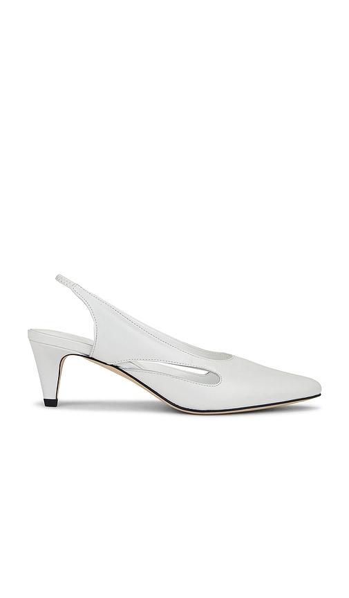 BY FAR Runa Slingback in White by BY FAR