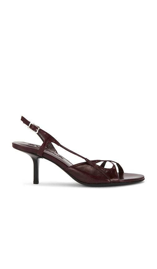 BY FAR Sierra Slingback Heel in Wine by BY FAR