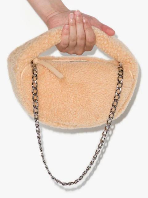 Baby Cush shearling mini bag by BY FAR Baby Cush shearling mini bag by BY FAR