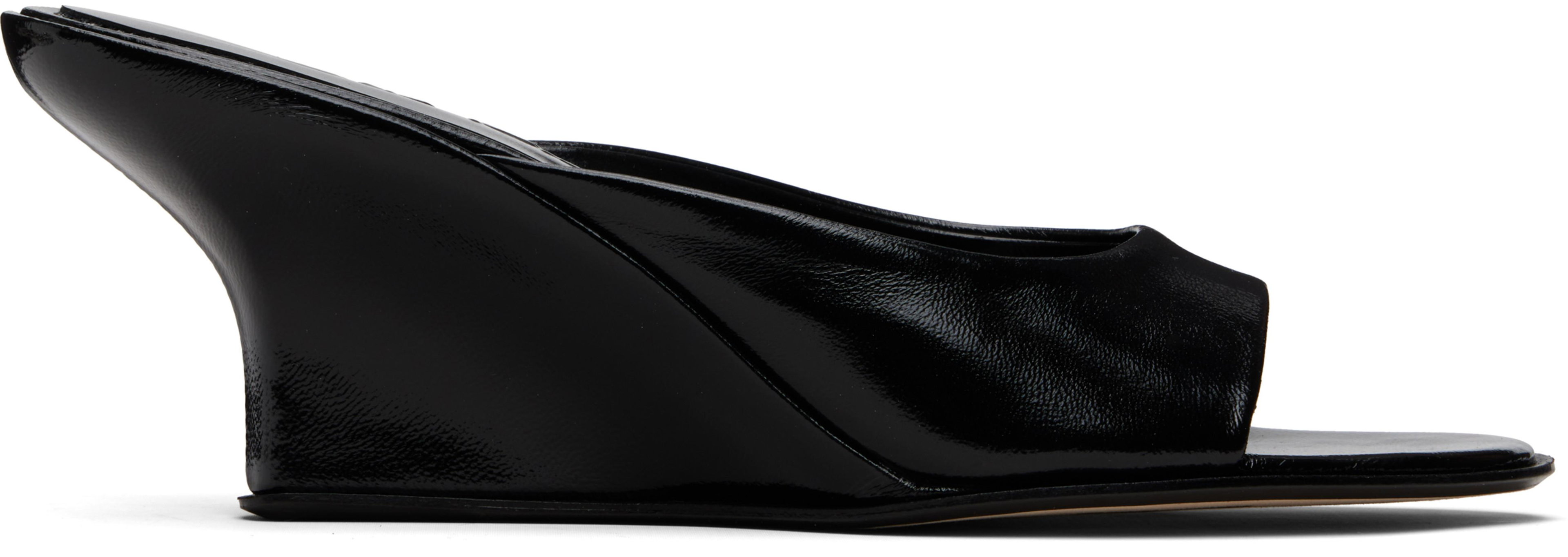 Black Caroo Heeled Sandals by BY FAR