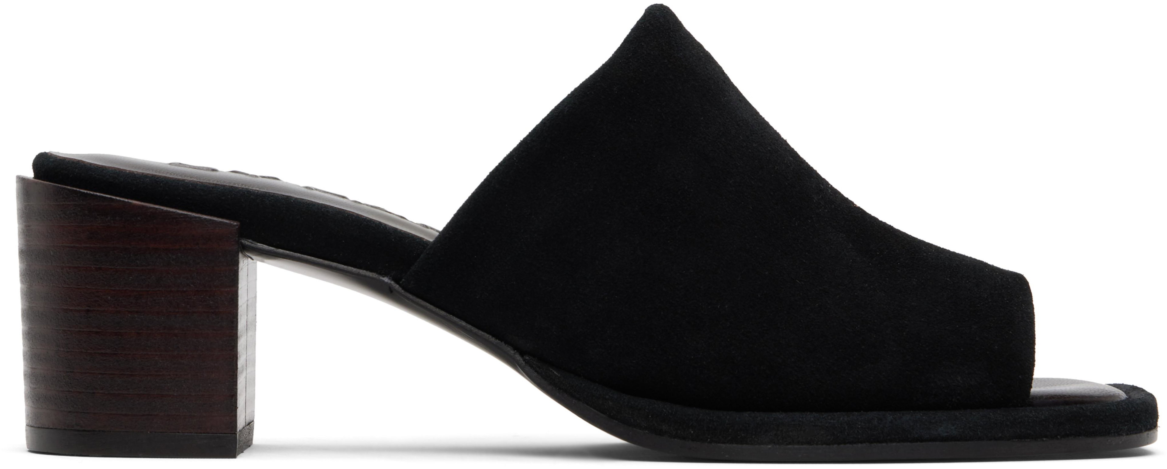 Black Francisco Heeled Sandals by BY FAR