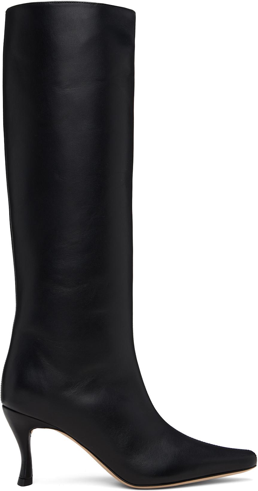 Black Stevie 42 Knee-High Tall Boots by BY FAR