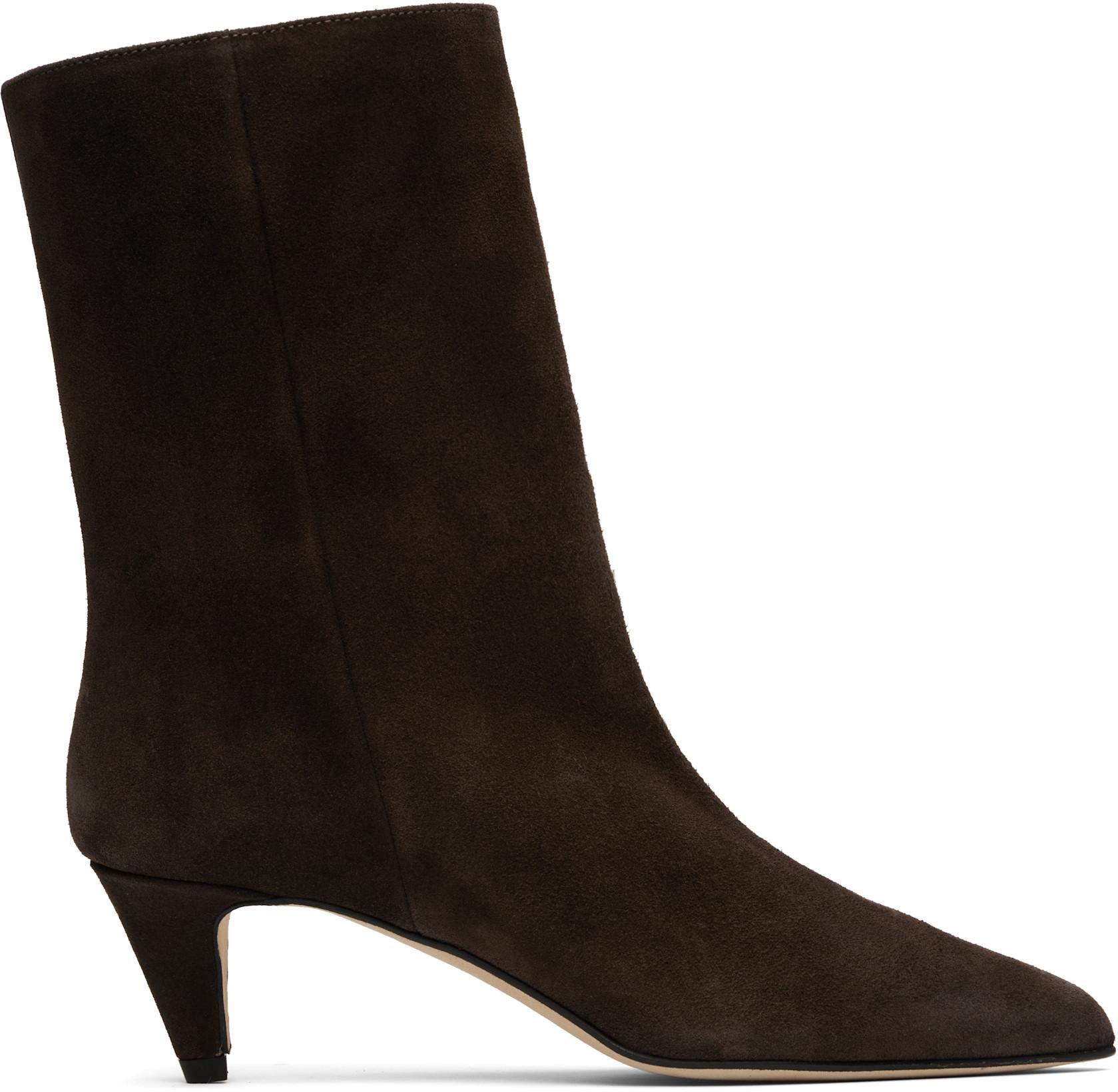 Brown Lysander Ankle Boots by BY FAR