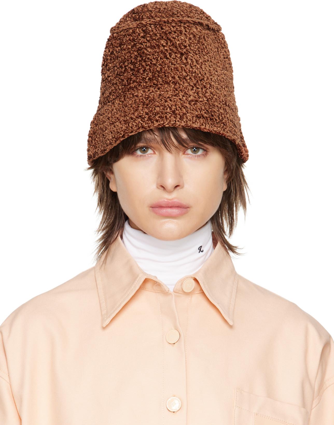 Brown Robbie Bucket Hat by BY FAR