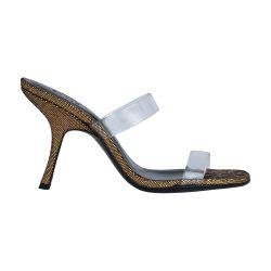 Clara hologram leather sandals by BY FAR