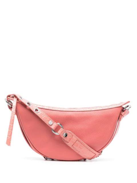 Gib crocodile-embossed shoulder bag by BY FAR