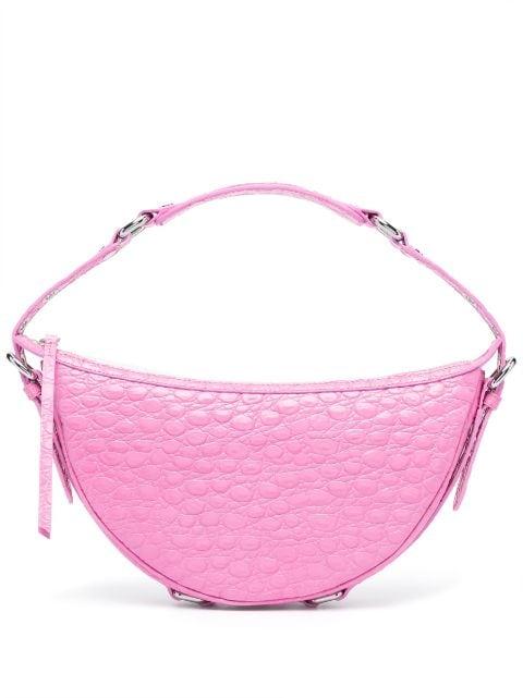 Gib embossed crocodile-effect shoulder bag by BY FAR
