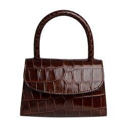 Mini croco embossed leather handbag by BY FAR