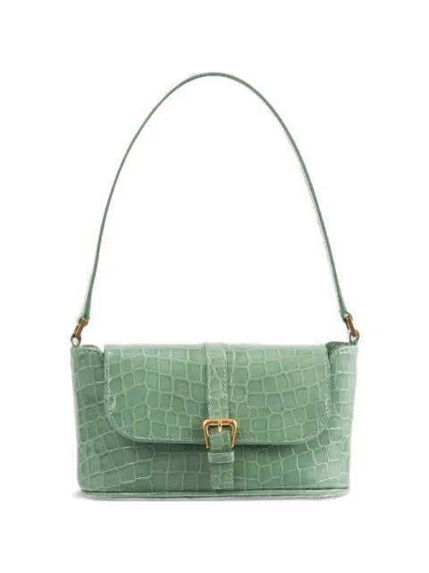 Miranda croco-embossed leather shoulder bag by BY FAR