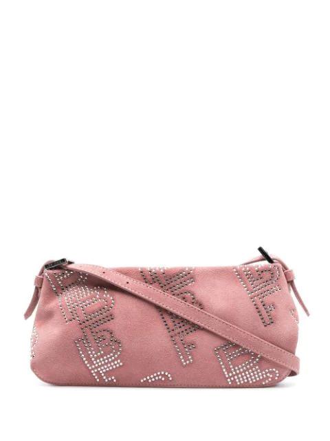 Rachel logo-stud shoulder bag by BY FAR