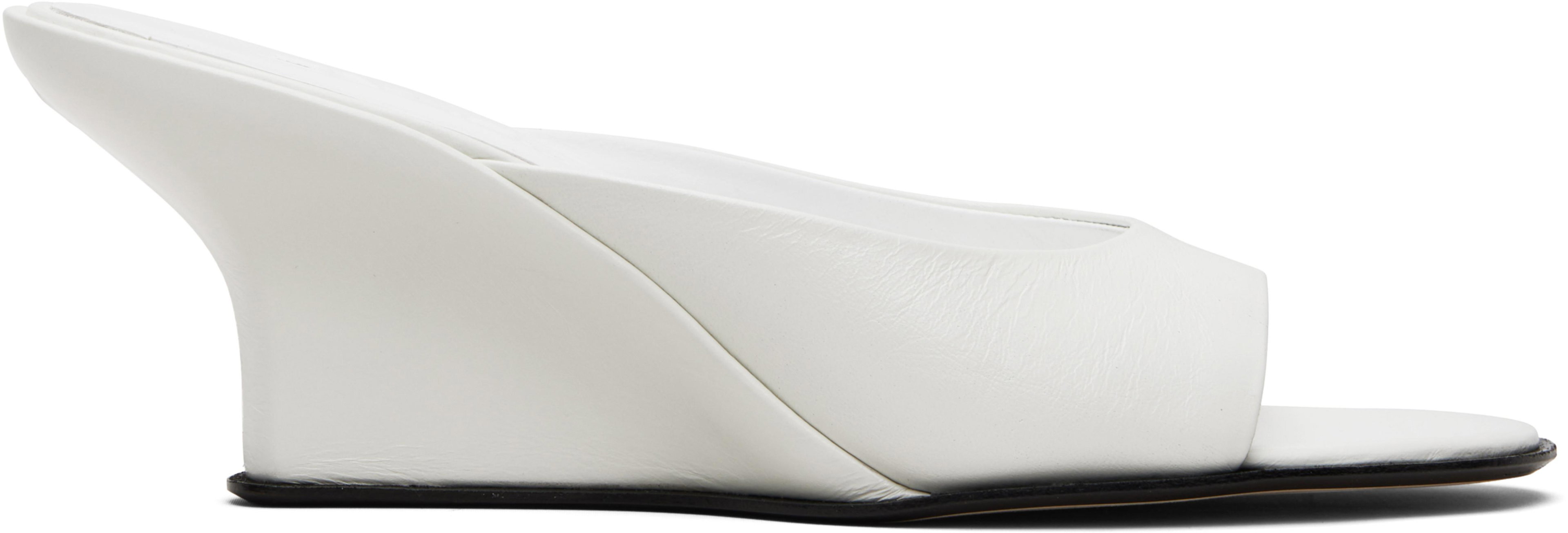 White Caroo Heeled Sandals by BY FAR