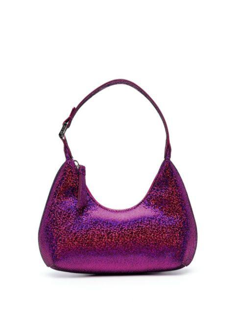 glitter-detail shoulder bag by BY FAR