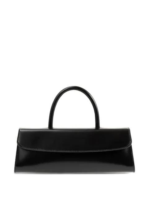 mini Longa semi-patent leather top handle bag by BY FAR