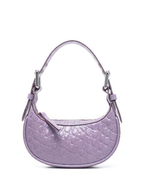 mini Soho crocodile-effect shoulder bag by BY FAR