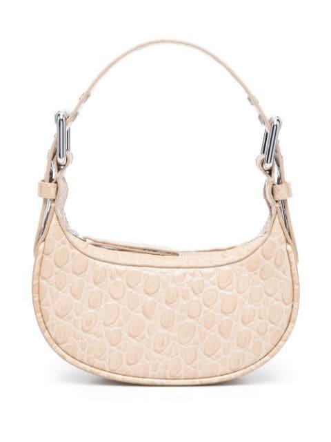 mini Soho crocodile-embossed shoulder bag by BY FAR