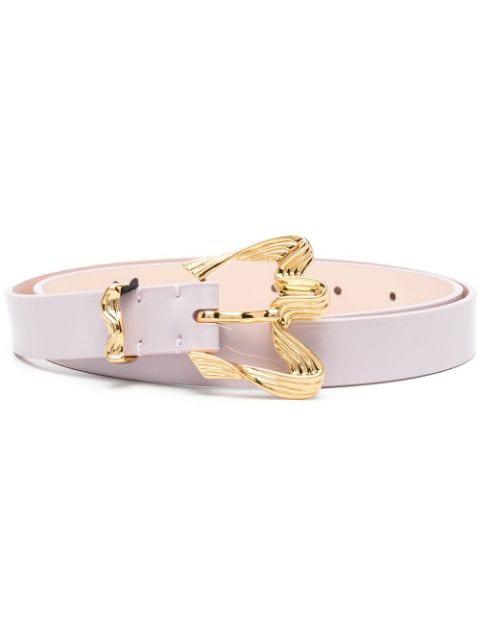 sculpted-buckle belt by BY FAR