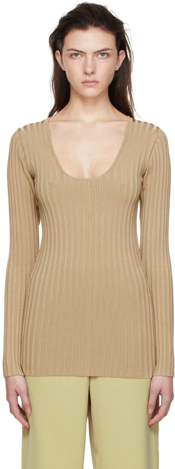 Beige Seren Sweater by BY MALENE BIRGER