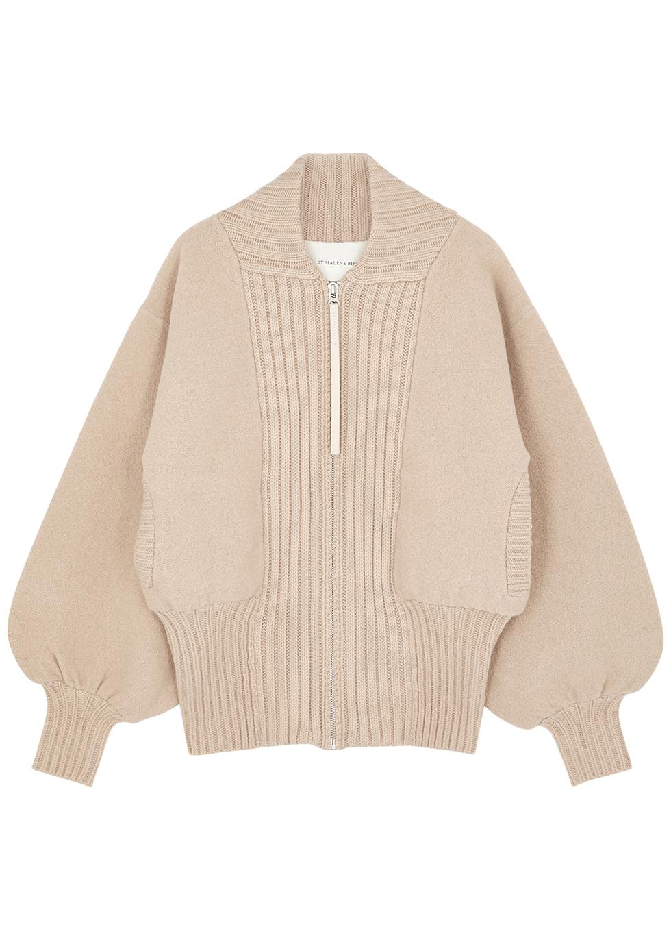 Bivona ribbed wool jacket by BY MALENE BIRGER