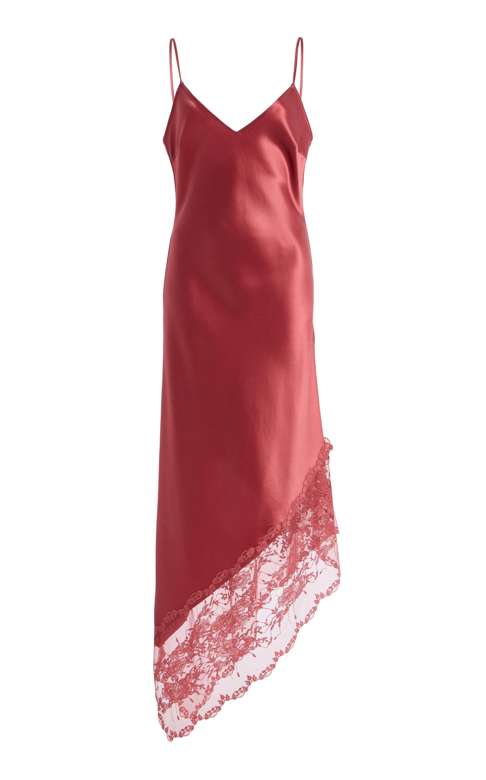 By Malene Birger Exclusive Laya Lace-Trimmed Satin Slip Midi Dress - Moda Operandi by BY MALENE BIRGER