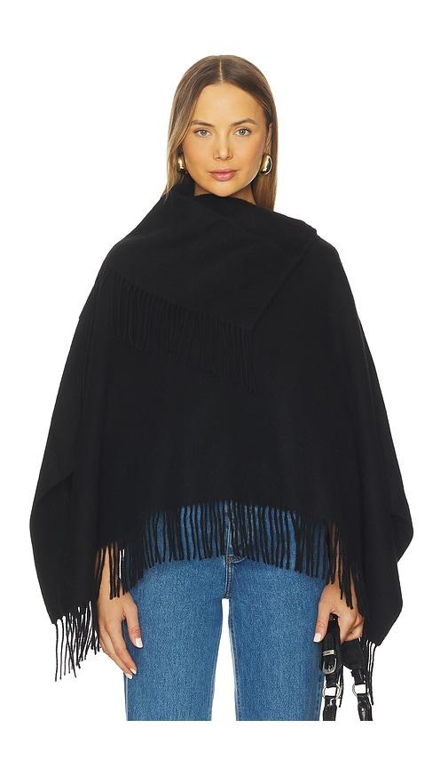 By Malene Birger Turtma Poncho in Black by BY MALENE BIRGER