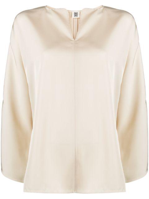 Calias V-neck blouse by BY MALENE BIRGER