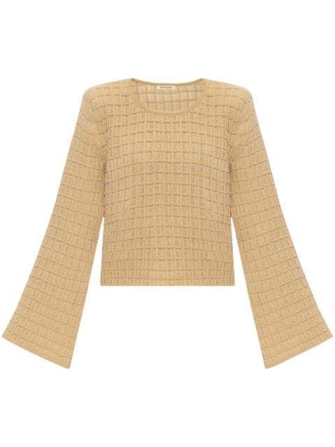 Charmina knitted cotton-blend sweater by BY MALENE BIRGER