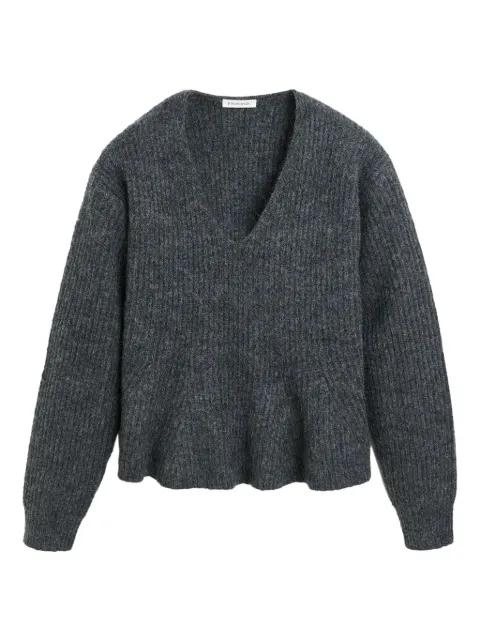 Cova ribbed V-neck sweater by BY MALENE BIRGER