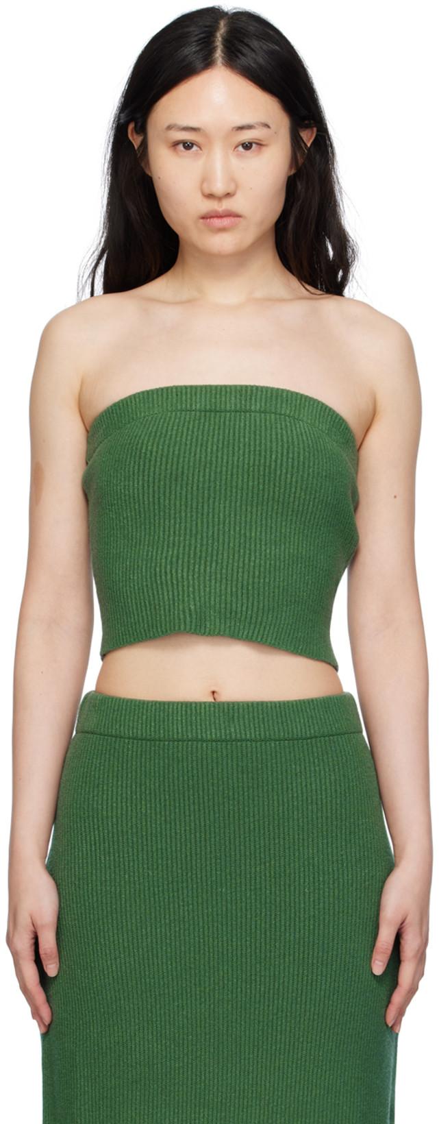 Green Giovania Tank Top by BY MALENE BIRGER