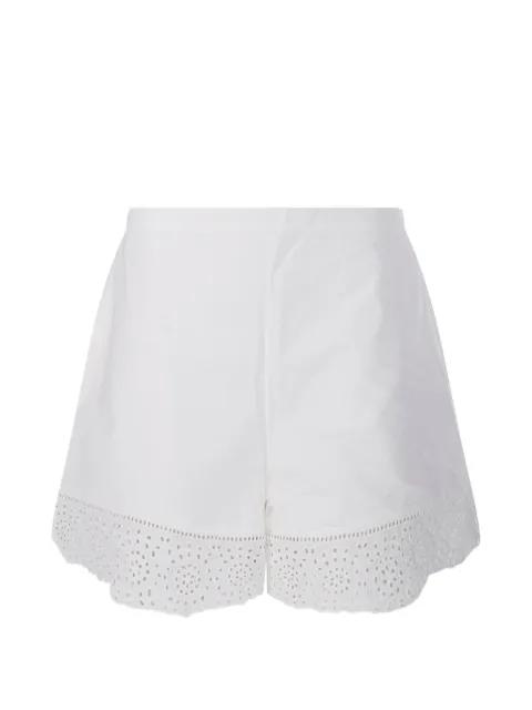 Greta eyelet-trim shorts by BY MALENE BIRGER