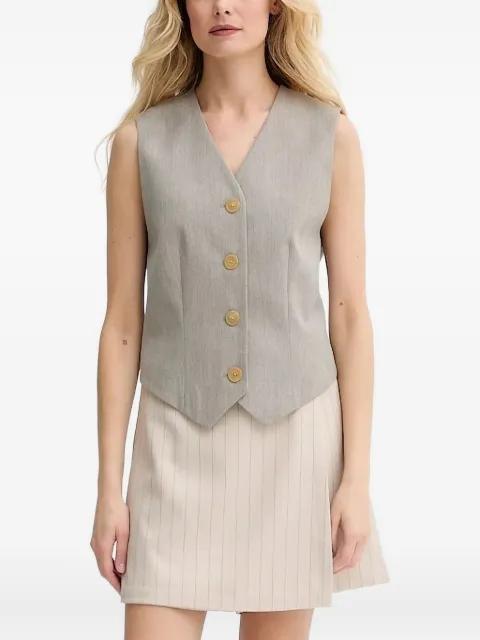 Occa buttoned sleeveless vest by BY MALENE BIRGER