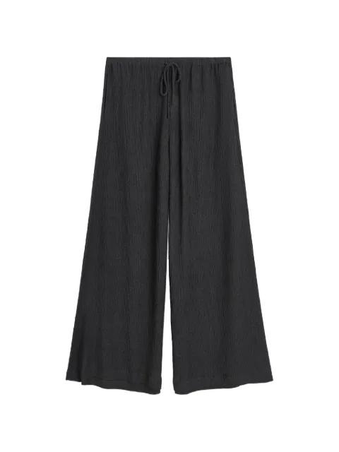 Pisca drawstring-waist crinkled-finish trousers by BY MALENE BIRGER