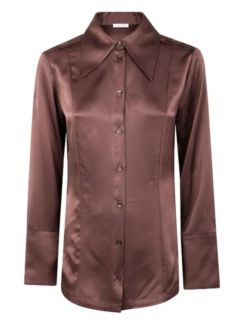 Rosiannas wide-collar shirt by BY MALENE BIRGER