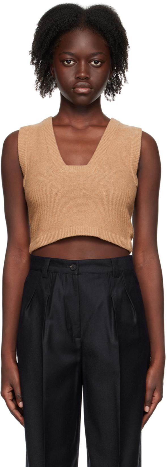 Tan Wione Vest by BY MALENE BIRGER