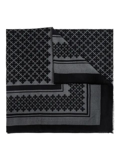 geometric-pattern scarf by BY MALENE BIRGER
