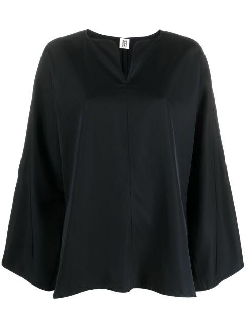 slit-sleeve blouse by BY MALENE BIRGER